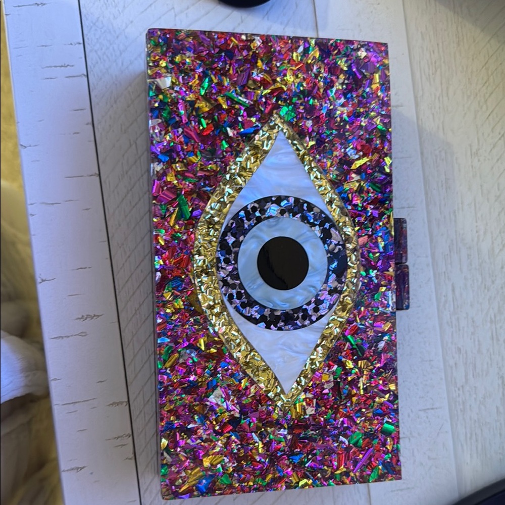 Colorful Eye Design Clutch
